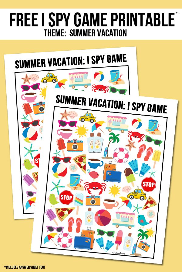 Your kids are going to have so much fun playing this version of I spy; plus it's really good for their little brains as well :)