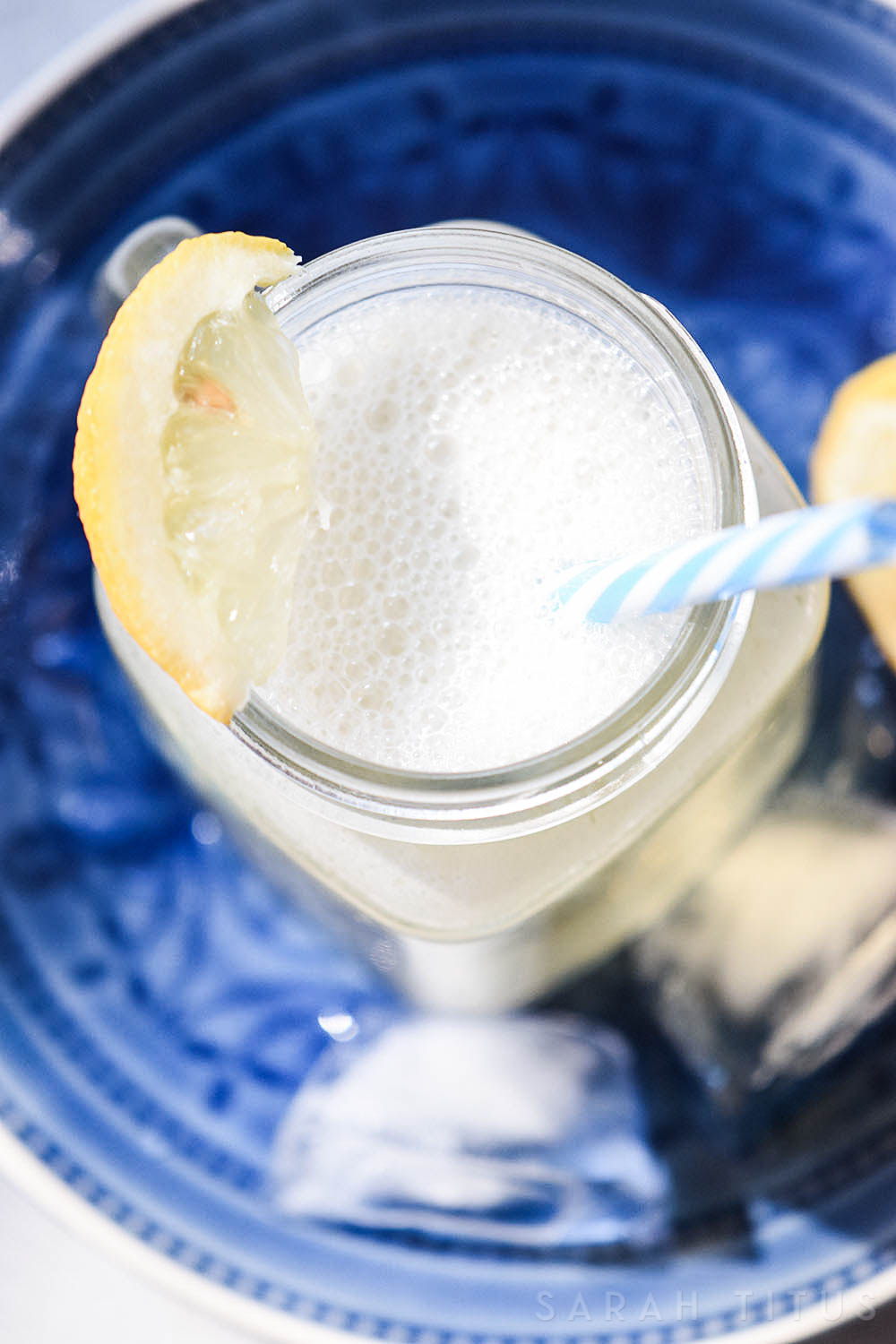 Even when it is winter time and freezing cold out you can still find me drinking iced tea! And one of the best recipes I have found is this Lemon Iced Green Tea. It's perfect for a hot day or a cold one!