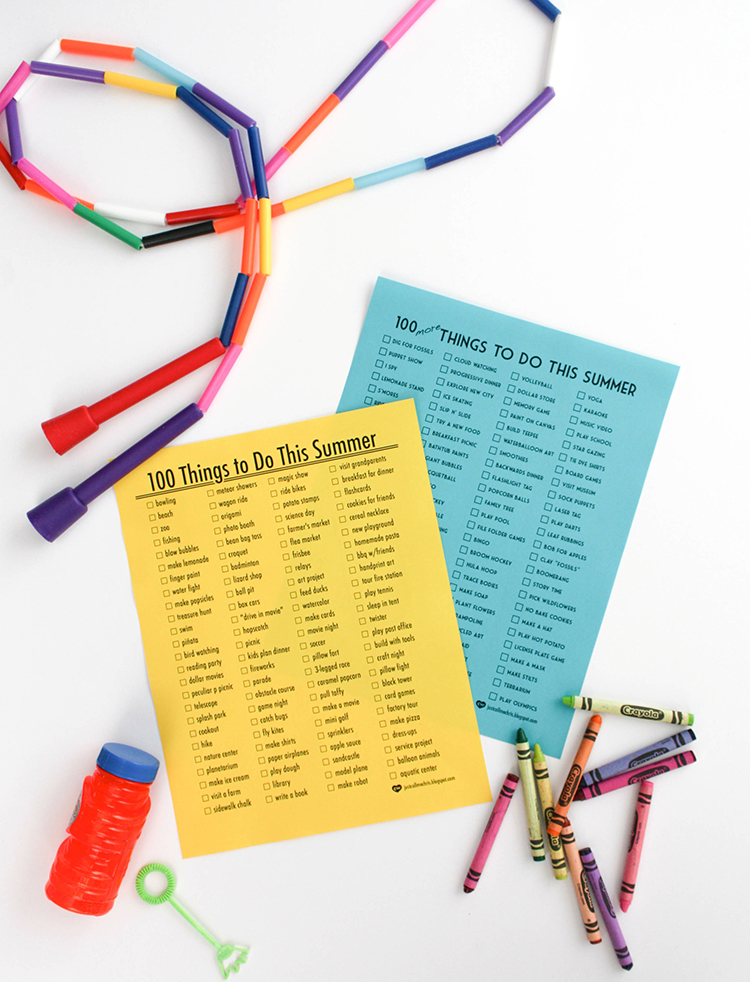 Summer without activities is no fun, get tons of awesome ideas with this cool printable.