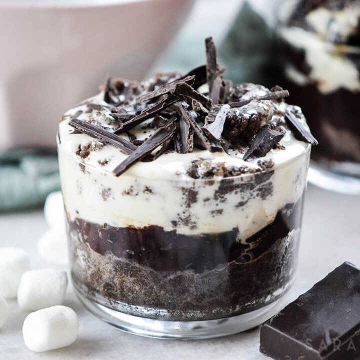 Looking for a really decadent, delicious, lick-the-bowl-clean dessert? This Brownie Marshmallow Trifle is all of the above! You will absolutely love it!
