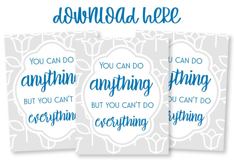 You Can Do Anything Free Printable Wall Art