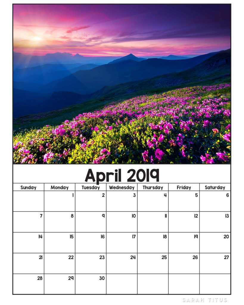 If you love nature in all its splendor, these Free Printable 2019 Nature Calendars will be the perfect accompaniment to track your plans, goals, and ideas this year. Use them for #menuplanning, #homeschooling, #blogging, or just to #organize your life. #freeprintablecalendars #2019freeprintablecalendars #naturecalendars