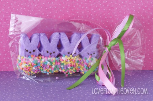 Oh, how cute! Love this idea. Add a cellophane bag and some ribbon and you have the perfect party favor, classmate treat or Easter basket filler.