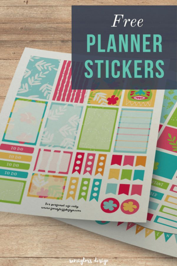 Take summer planing to a whole new level with these super cute stickers!