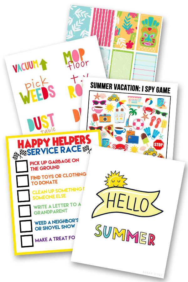 Top 10 Summer Free Printables