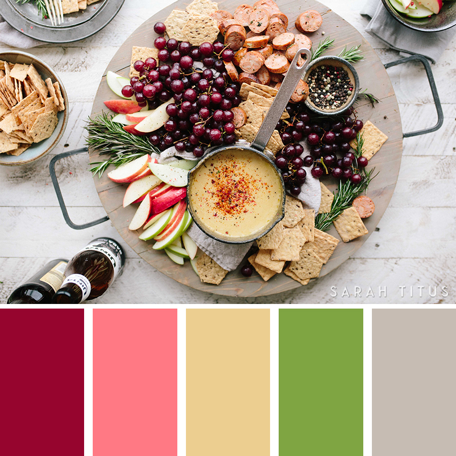 If you're a printables designer, everything inspires you, but one thing most designers DON'T think of is to take inspiration from food! Catch these 25 top pretty color schemes for creating printables...all inspired by recipes! #prettycolorschemes #creatingprintables #printablesdesign