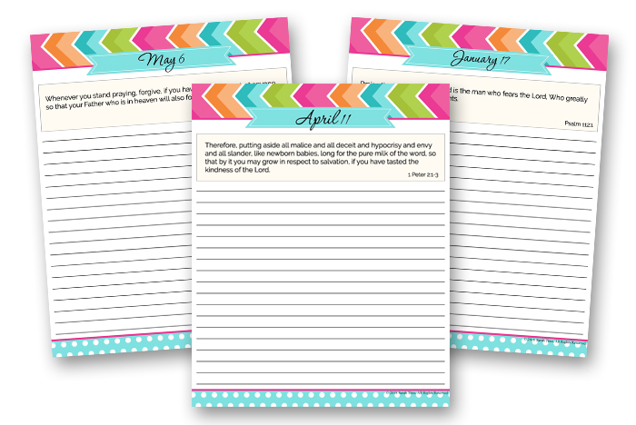 Scripture Writing Binder - Daily Scripture