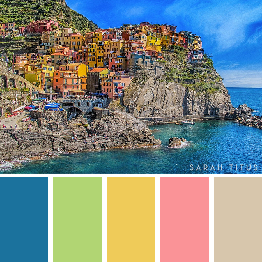 Planning a party, designing a printable, or just want to decorate your home? Get tons of inspiration from these 25 Best Travel Destinations Color Palettes! They're so gorgeous that will take your breath away. #colorpalettes #palettes #travelpalettes #colorfulpalettes #colormatch #colorsthatgowelltogether