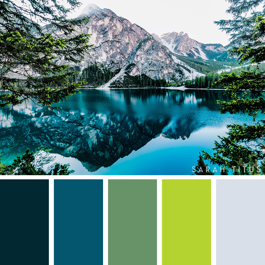 travel brochure color palette