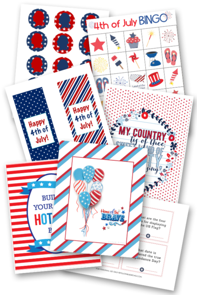 Top 10 Awesome and Creative 4th of July Free Printables