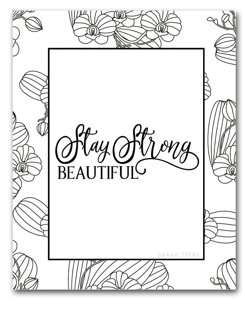 For a double dose of hope and relaxation print out these free printables to color online to relax! #coloronline #coloringpageforadults #freeprintable