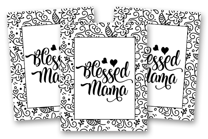 Coloring Binder - Blessed Mama