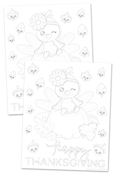 Free Printable Thanksgiving Coloring Sheet