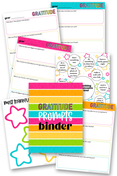 Gratitude Prompts Binder