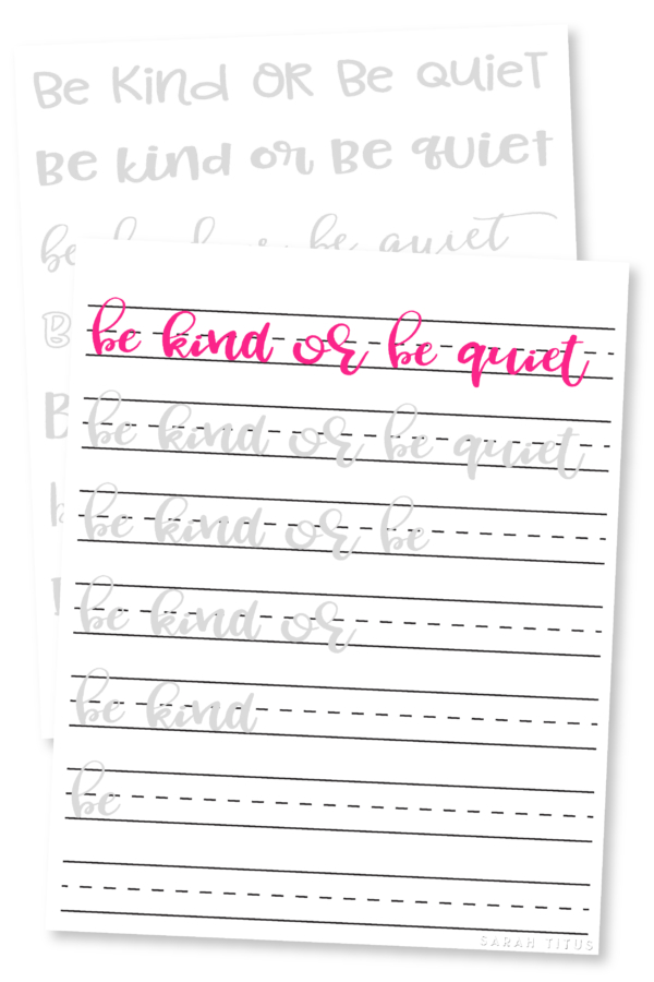 Be Kind or Be Quiet-01