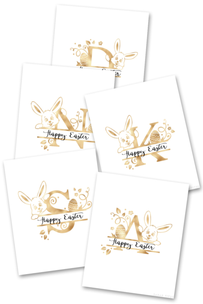 Free Printable Easter Monogram Signs