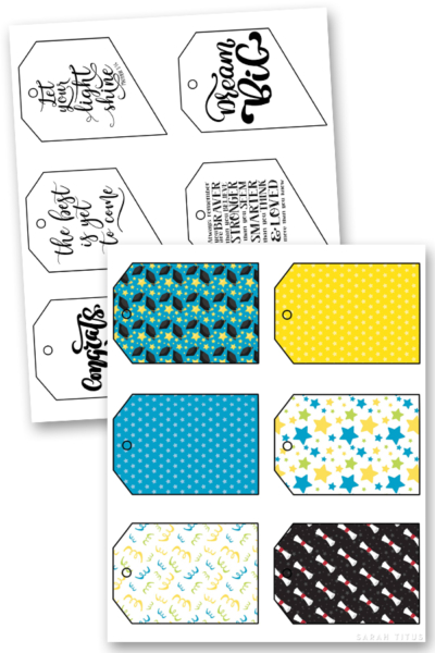 Free Printable Graduation Gift Tags