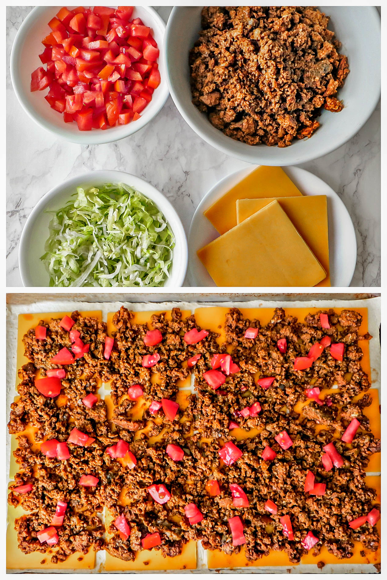 If you like quick and easy, family-friendly recipes that everyone will enjoy, you have to try this delicious sheet pan dinner: beef and cheddar quesadillas! #sheetpanmeals