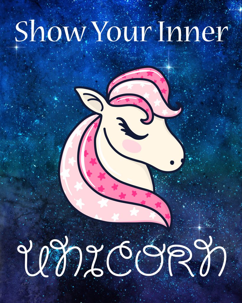 My young daughter's first attempt at creating her very own awesome printable proves that we ALL have a little special magic in all of us! Get this free Show Your Inner Unicorn Wall Art Printable by clicking here! Hang it in your bedrooms or girl rooms for a one of a kind work of art!