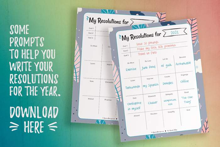 New Year's Resolutions Planner 
