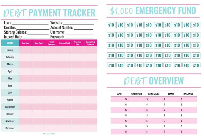 Debt Payoff Printable - If you've been searching for a clean and simple debt payoff tracker, this one will get the job done. With just one sheet you can keep track of your loan payments for the entire year!
