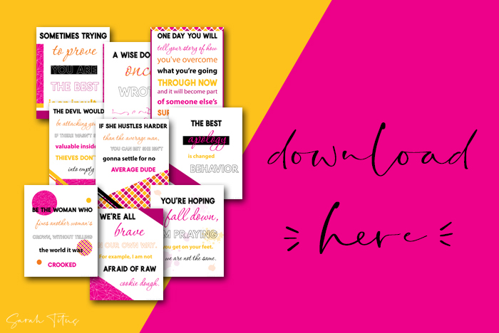Favorite quotes to live by! Hang them on your walls, frame them and give as a gift, put them anywhere you want to be inspired and encouraged! Perfect wise & positive truths for girls. #deep #motivational #life #wellsaid
