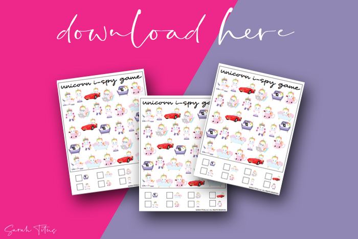 Fun Free Printable Unicorn Template Games