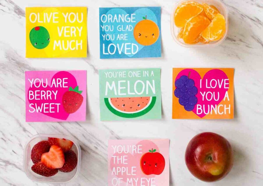 I love that these Valentine's lunch notes are really not that festive so they work for any other time of the year. And it's always a good time to show your kids you love them!