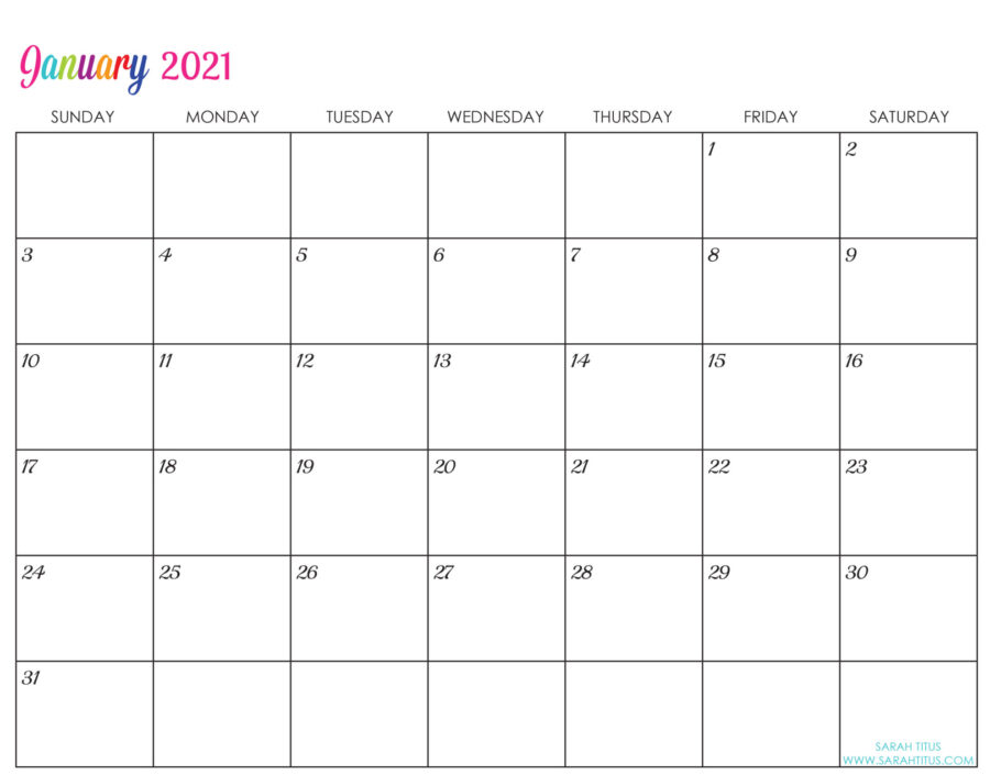 custom editable 2021 free printable calendars sarah titus