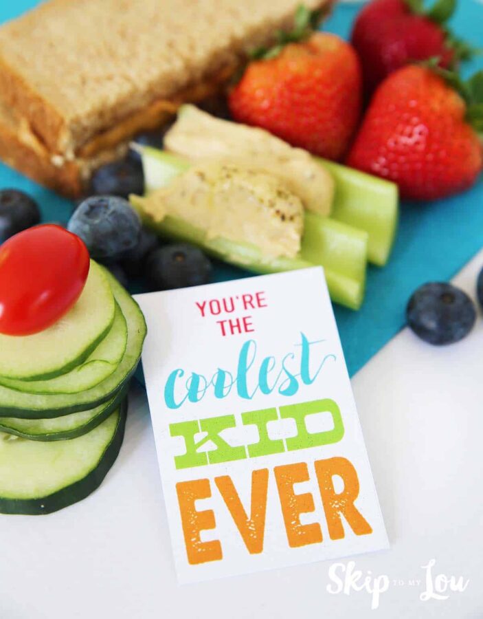 Kids will adore getting one of these summery lunch notes each day when the school starts!