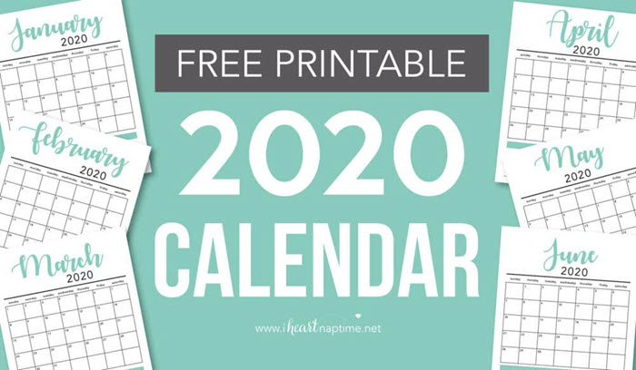 The notes section included in this practical 2020 calendar is super useful, don't you think?