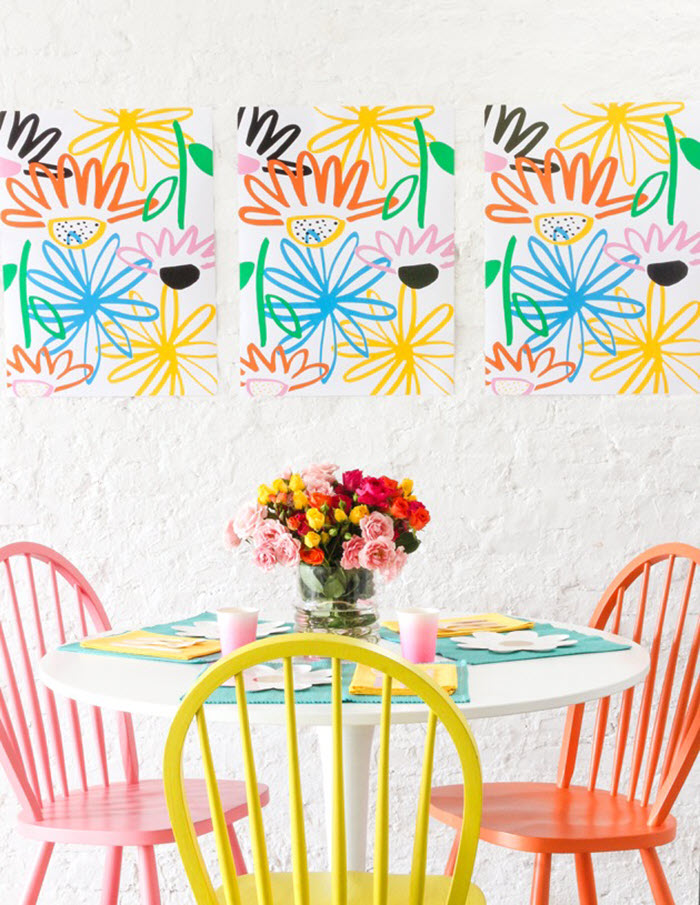 Spring's vivid colors are among my favorite and this printable art is the perfect way to use them in your décor.