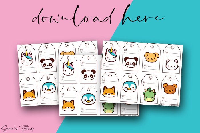 Cute Gift Tag Printables Free For You