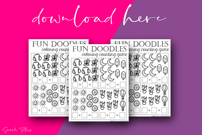 Cutest Art Addition Counting Math Worksheets Printables For Kids