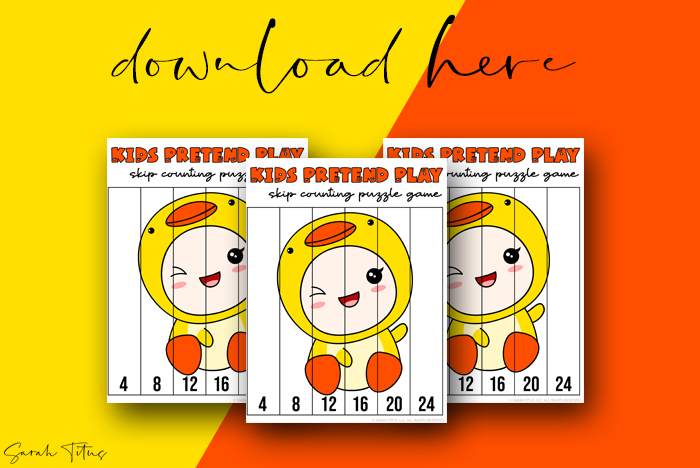 Cutest Art Skip Counting Games Puzzle Printables For Kids