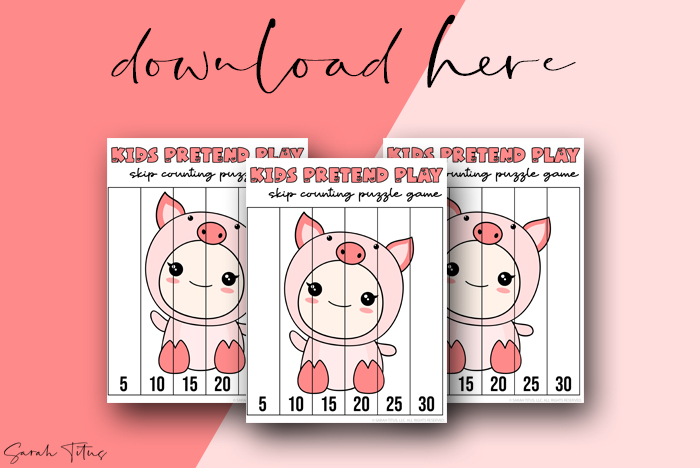 Cutest Art Skip Counting Games Puzzle Printables For Kids