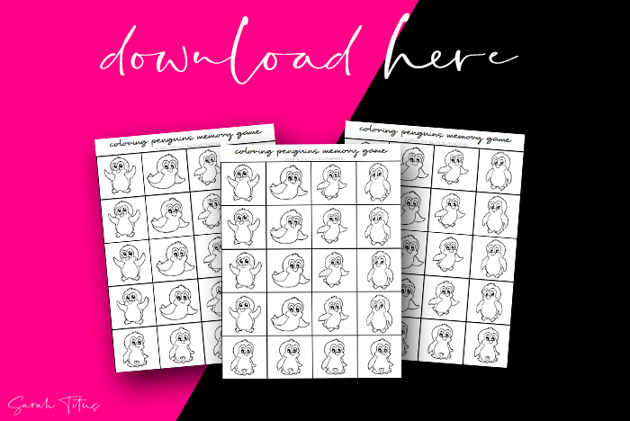 Cutest Printable Memory Games For Kids To Play