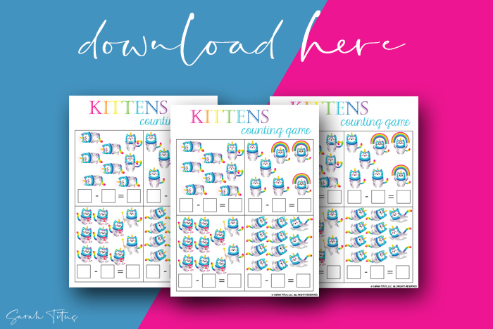 Educational Maths Games Subtraction Cute Free Printables