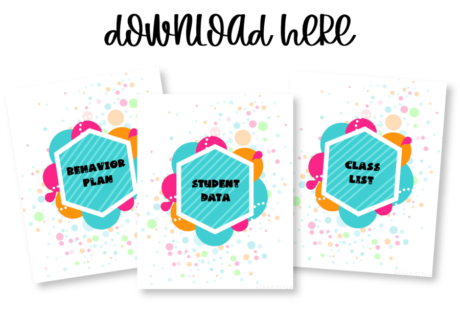 Free Printable Binder Covers For Teachers To Organize Students