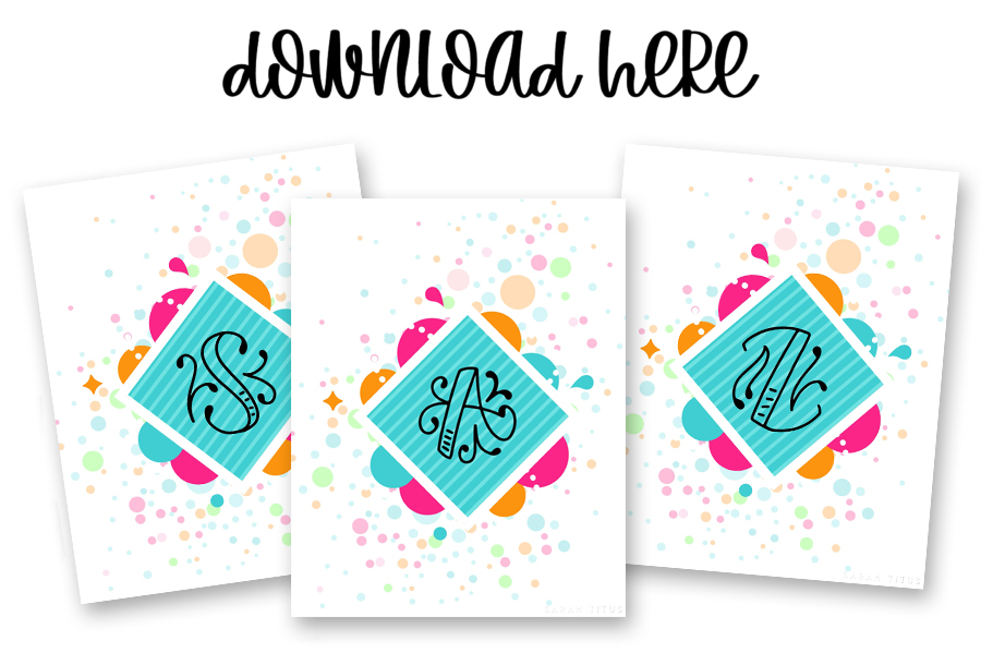 Free Printable Binder Covers For Teachers To Organize Students - Alphabet Monograms