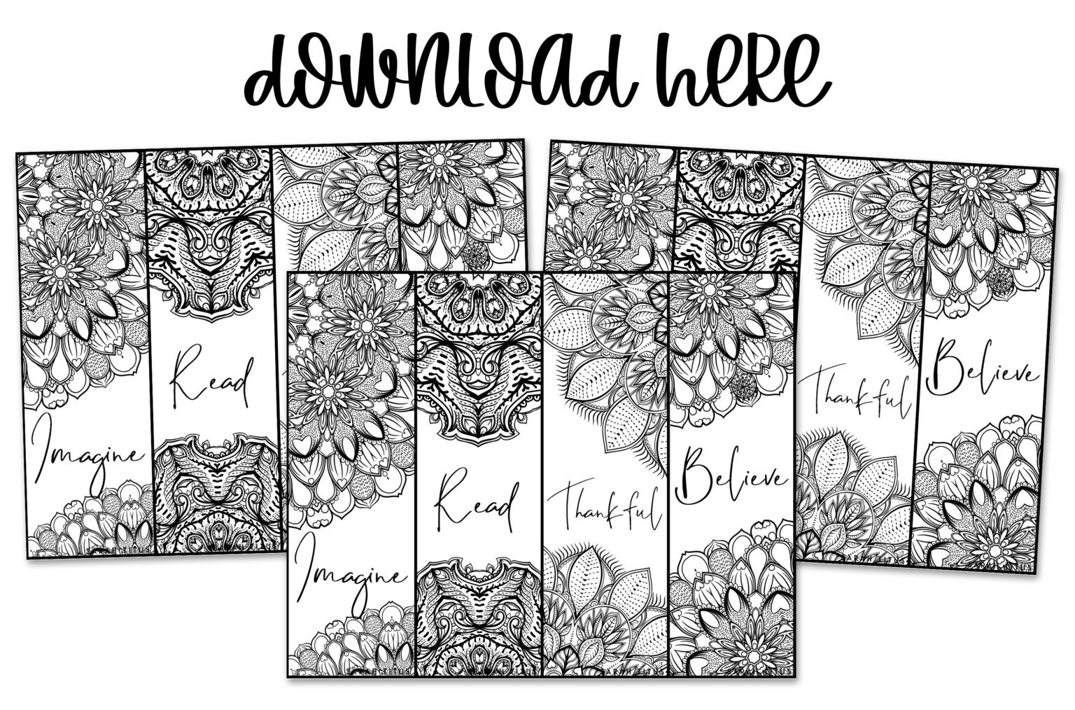 Free Printable Bookmarks To Shade Lavoro Ecredito