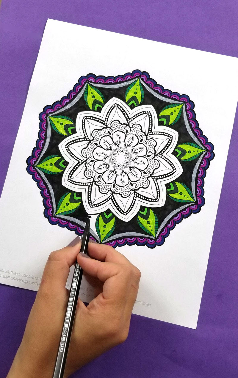 Mandalas are amazing to color but they would also make stunning wall art so you can definitely frame these free mandala coloring sheets.