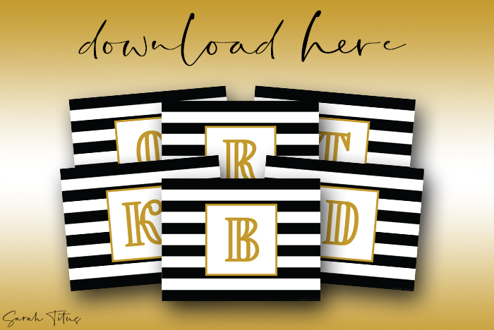 Fabulous Monogram Wall Art Printables Free For All Rooms In Your Home