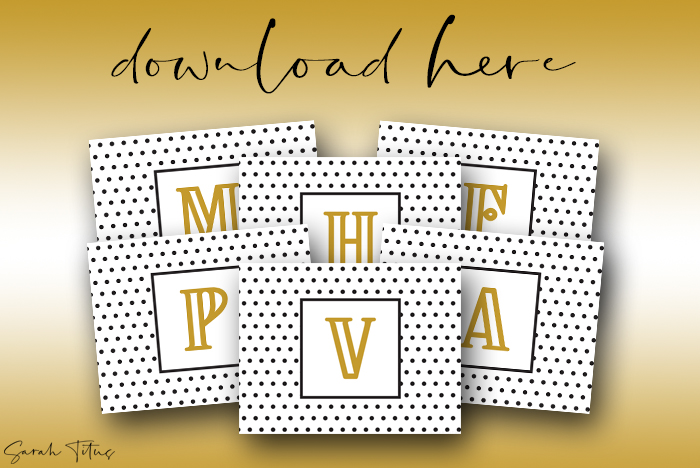 Fabulous Monogram Wall Art Printables Free For All Rooms In Your Home 