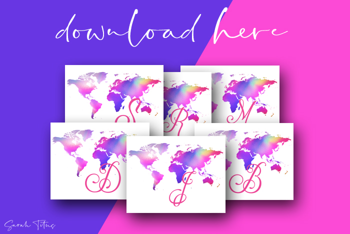 Fabulous Monogram Wall Art Printables Free For All Rooms In Your Home
