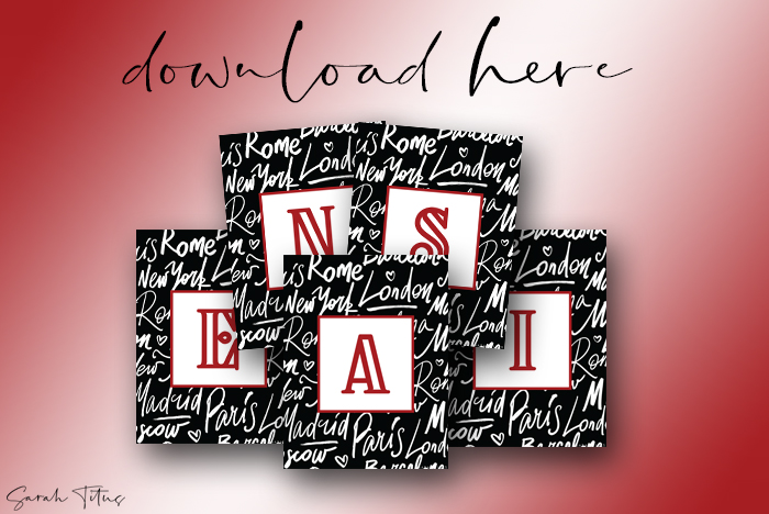 Fabulous Monogram Wall Art Printables Free For All Rooms In Your Home