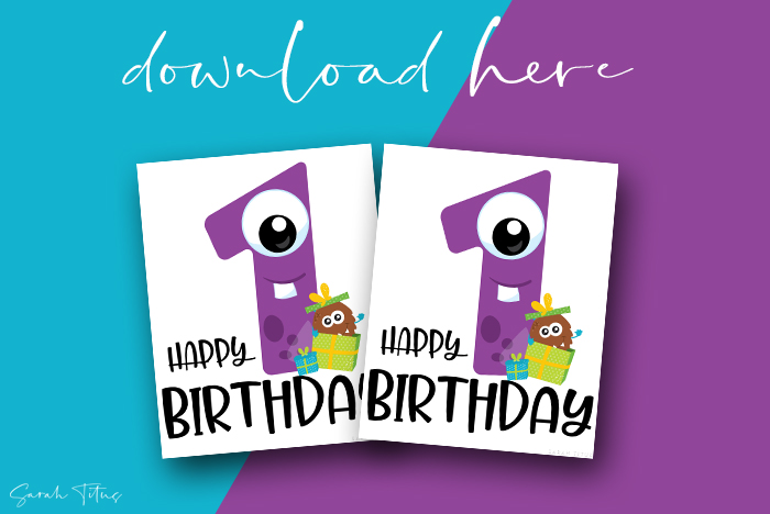 Fun Birthday Monsters Free Printable DIY Wall Art