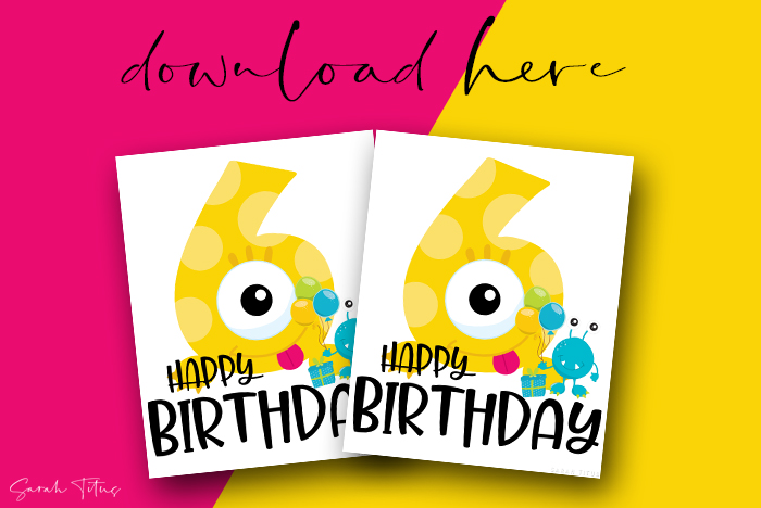 Fun Birthday Monsters Free Printable DIY Wall Art