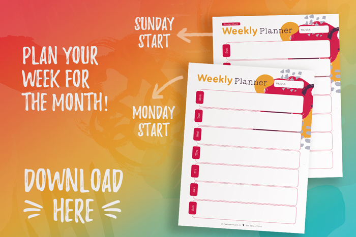 Free Weekly Planners_Student Planner