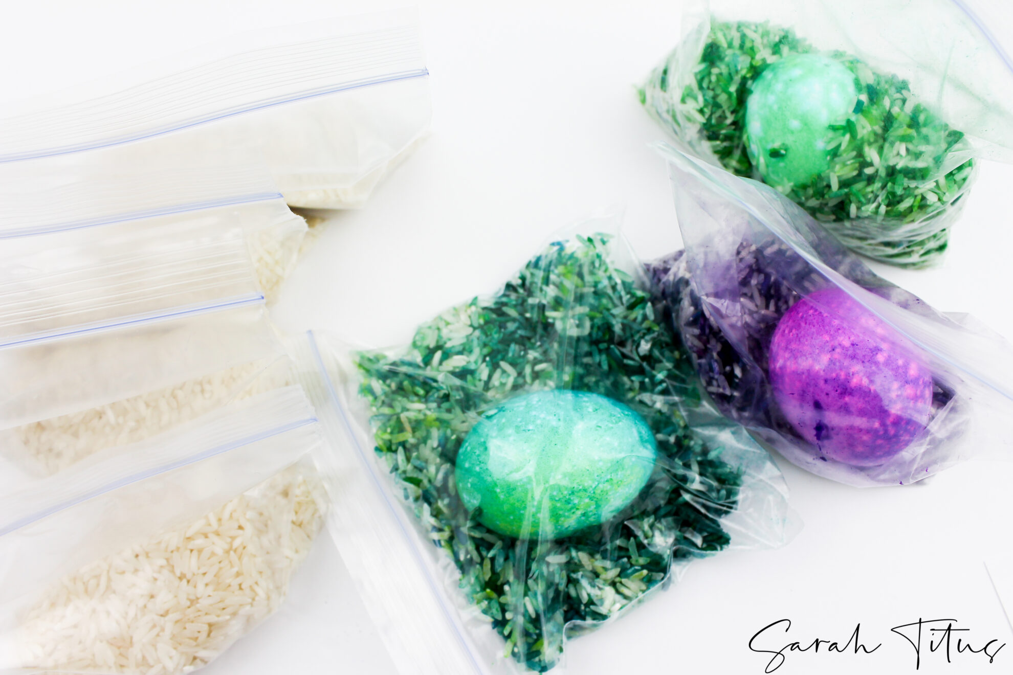 Super Easy Speckled Art Dying Eggs With Rice